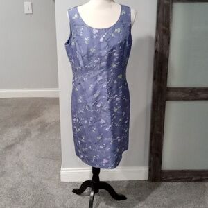 Pure & Simple A Way Of Life 100% Silk Sleeveless Sheath Dress Size 12